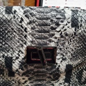 Just fab snakeskin purse